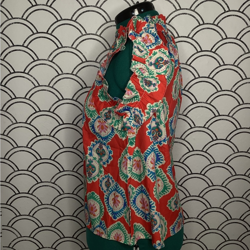 Avara Multicolor Paisley Blouse – Size M - Picture 2 of 10